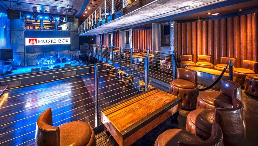 music box event venue vip section san diego
